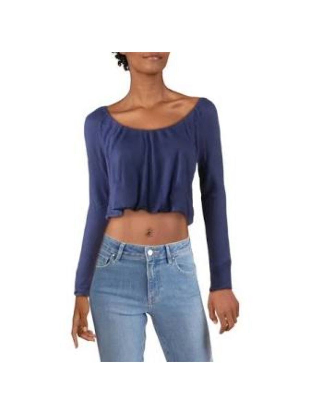 Free People Bondi Long Sleeve Blouson Thermal Top - Picture 1 of 9